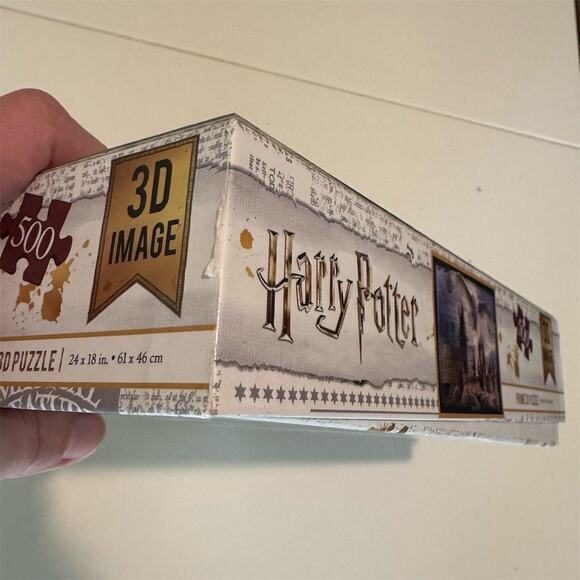 Harry Potter Prime 3D Puzzle Hogwarts Castle & Hedwig 500+ Pieces 24x18 COMPLETE - Picture 8 of 14
